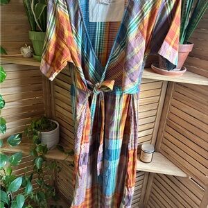 Ace & Jig Multicolor Plaid Cotton Plaid Dress